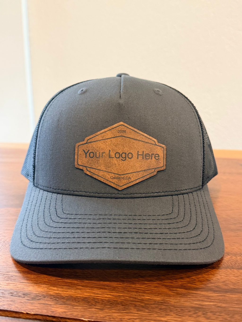 Custom Hats Charcoal/Black