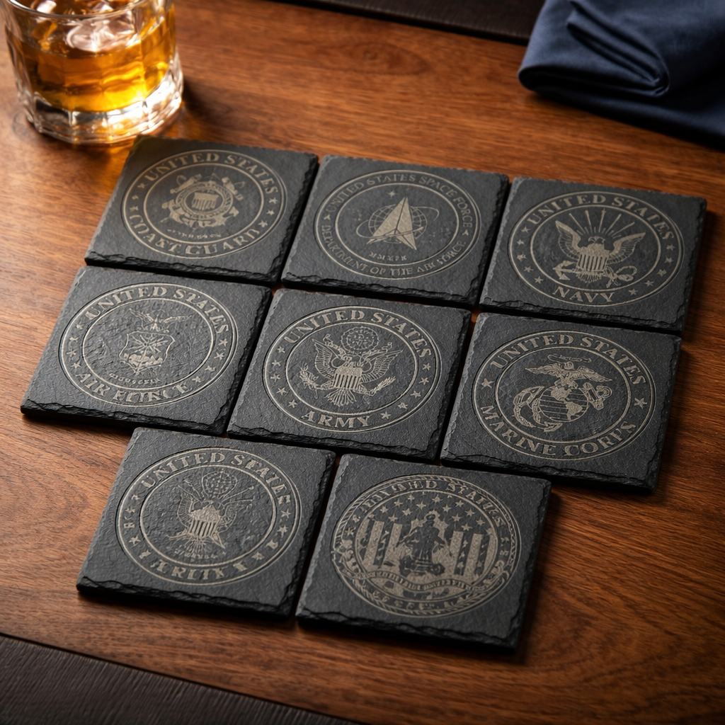 US Military Coasters (Set of 4)